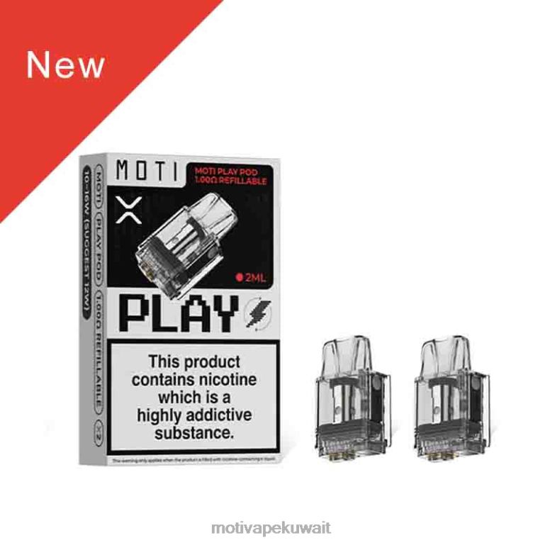 حاسب شخصي 1 MOTI Play جراب 1.00 أوم قابل لإعادة التعبئة Moti vape pods - P620H121