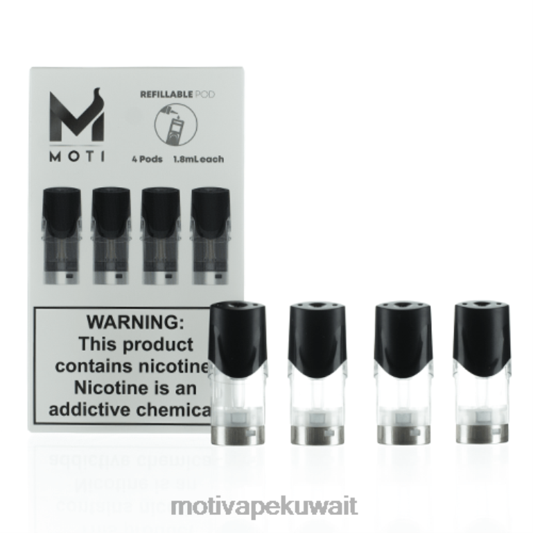 (حزمة من 4) MOTI خراطيش جراب بديلة قابلة لإعادة الملء Moti vape near me - P620H74