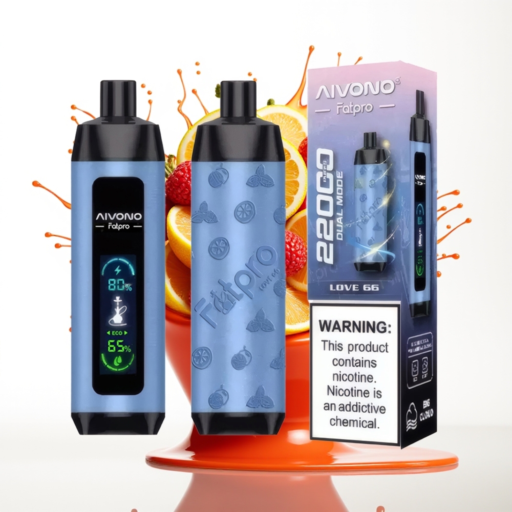 Aivono Aim Fatpro 22000 نفخة - 28مل عصير - 0%،2%،3%،5% نيكوتين - 10 نكهات - قابل للشحن - 0.6 أوم