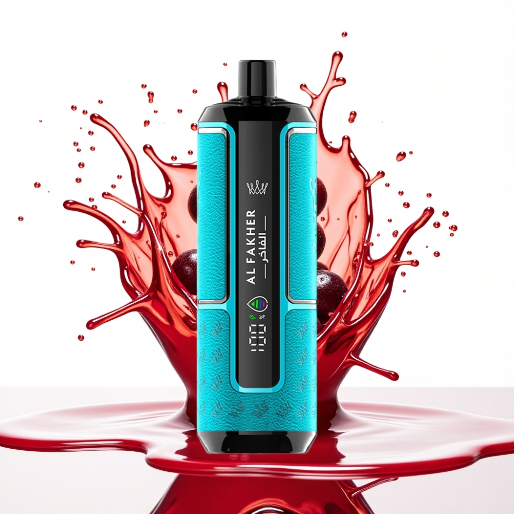 Al Fakher Crown Bar 15K Hypermax سيجارة إلكترونية للاستخدام مرة واحدة Kit 22ml - 15,000 Puffs - 600mAh - نوع سي - توت أسود نعناع