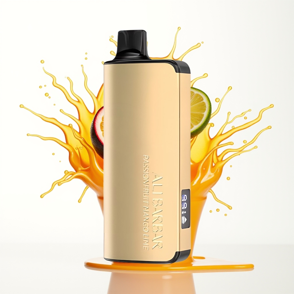 Alibarbar Ingot 9000 Puffs سيجارة إلكترونية للاستخدام مرة واحدة Passionfruit Mango Lime - 22ml السائل الإلكتروني