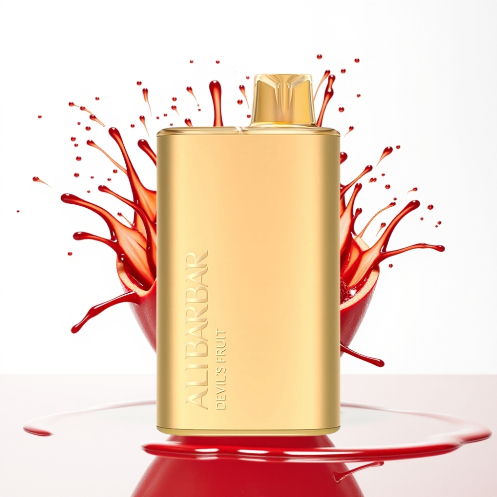 Alibarbar Rich 8000 Puffs سيجارة إلكترونية للاستخدام مرة واحدة Devil\'s Fruit - 20ml سعة السائل، 8000 نفخة، 2000 مللي أمبير بطارية