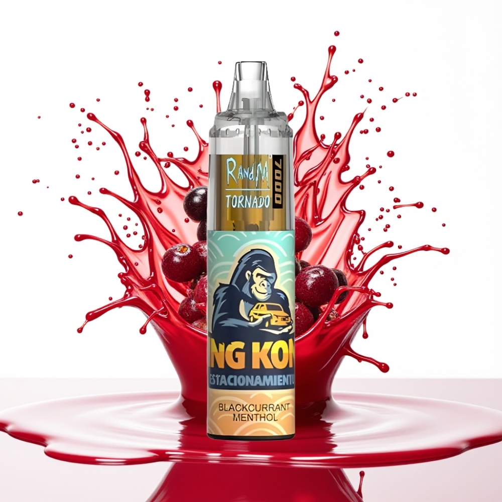 RandM Fumot Tornado 7000 Puffs 14ML 850MAH ملف شبكي Type-C Blackcurrant Menthol سيجارة إلكترونية للاستخدام مرة واحدة