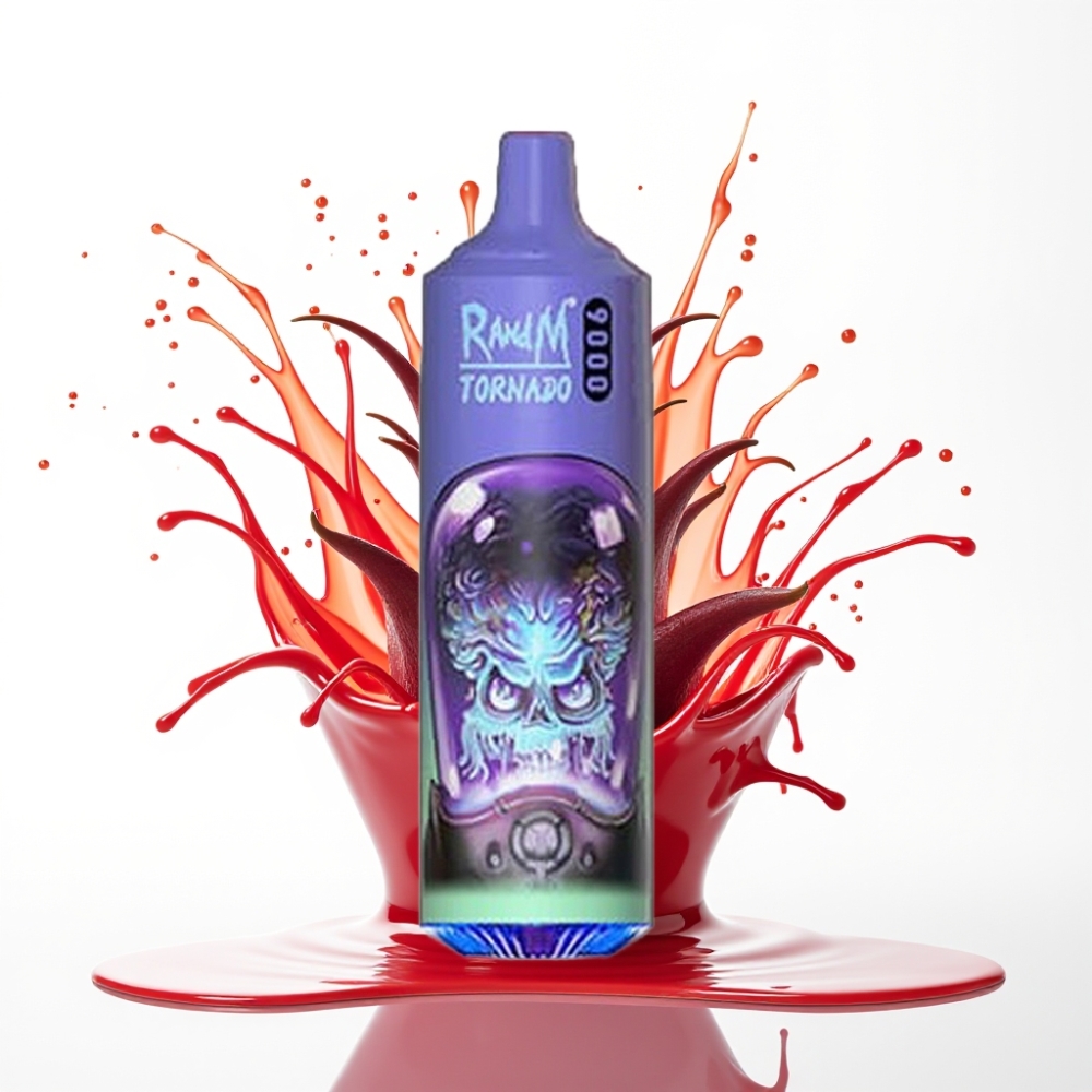 RandM Fumot Tornado 9000 Puffs سيجارة إلكترونية للاستخدام مرة واحدة Aloe Grape - 18mL السائل الإلكتروني