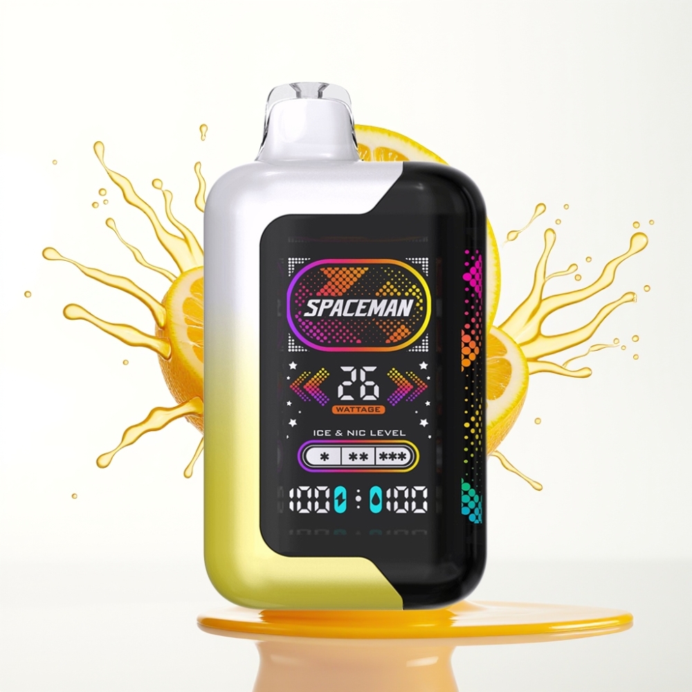 سبايسمان SMOK SPACEMAN SP40000 زيرو نيك خالية من النيكوتين - نكهة ليمون بوب مع شاشة 2.28 بوصة و 40000 نفخة