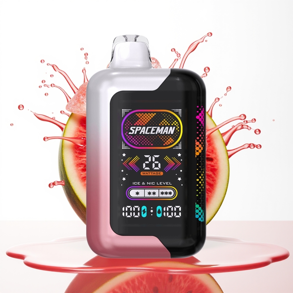 سبايسمان SMOK SPACEMAN SP40000 صفر نيكوتين - فايب بطعم البطيخ المثلج مع شاشة ذكية وإضاءة ديناميكية