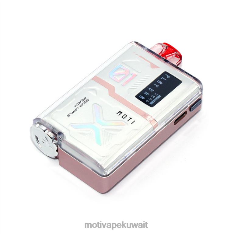 الخوخ التفاح الحامض MOTI Play Bar 7500 سيجارة للاستعمال مرة واحدة (5%، 7500 نفسة) Moti vape Kuwait city - P620H56