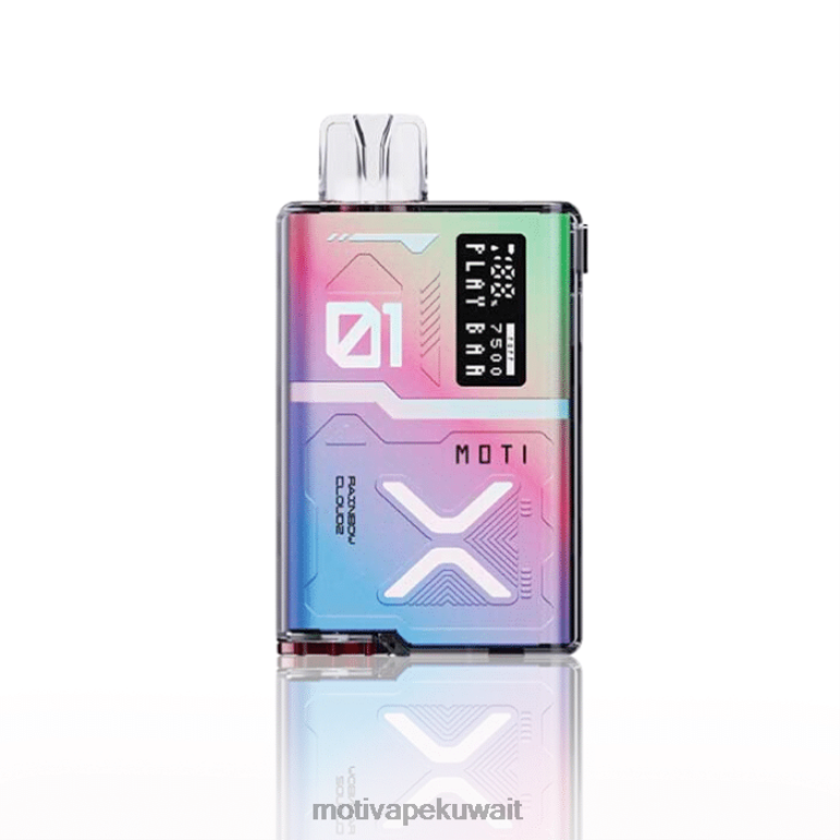قوس قزح كلاودز MOTI Play Bar 7500 سيجارة للاستعمال مرة واحدة (5%، 7500 نفسة) Moti vape review - P620H57