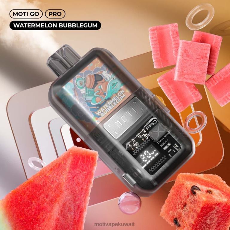علكة البطيخ MOTI Go Pro الفيب القابل للتصرف (5%، 12000 نفسة) Moti vape flavors - P620H23