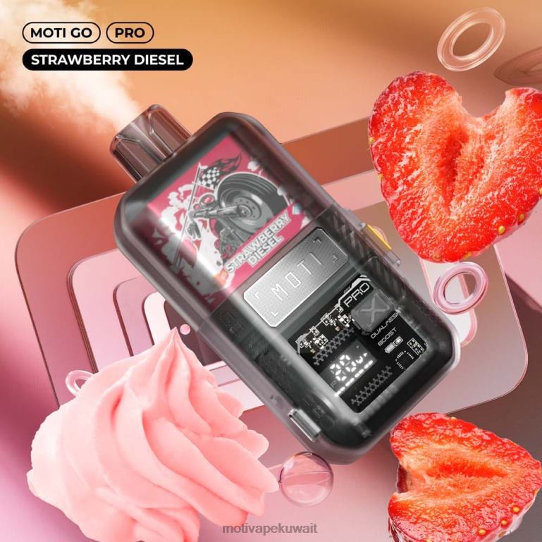 ديزل الفراولة MOTI Go Pro الفيب القابل للتصرف (5%، 12000 نفسة) Moti vape pods - P620H21