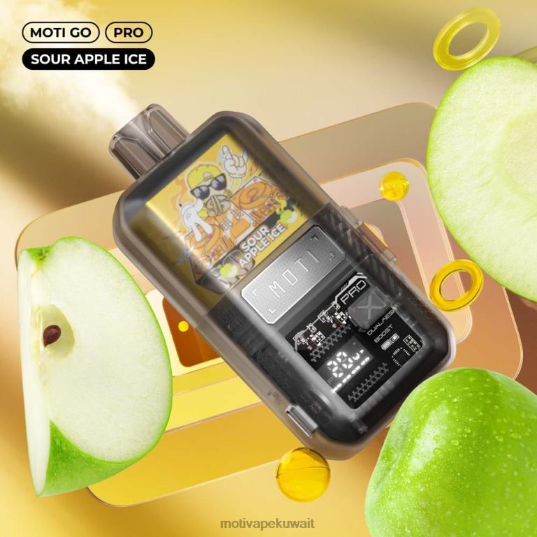 جليد التفاح الحامض MOTI Go Pro الفيب القابل للتصرف (5%، 12000 نفسة) Moti vape price - P620H20