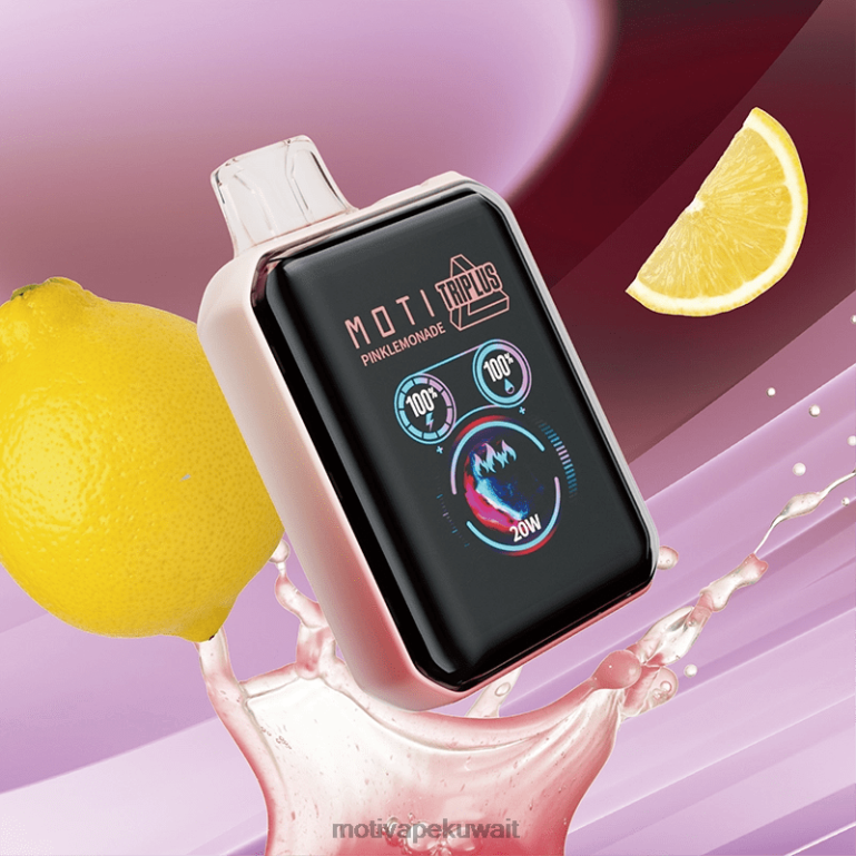 عصير الليمون الوردي MOTI Triplus 20 ألف فيب (5%، 20000 نفسة) Moti vape pop Kuwait - P620H8